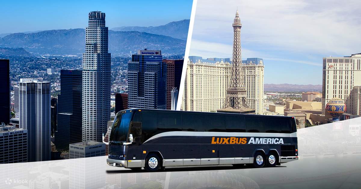 Shared Luxury Coach Transfers From Los Angeles To Las Vegas By Lux Bus America In USA 